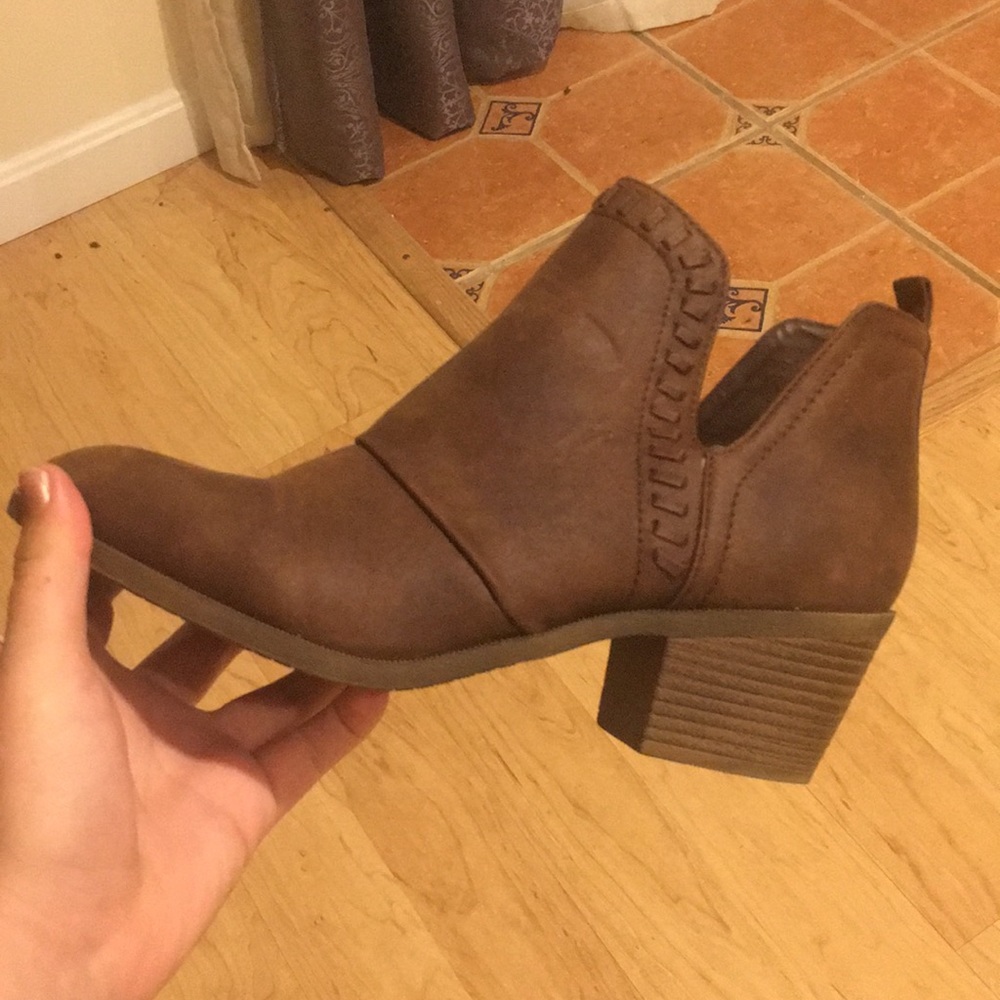 Brown booties